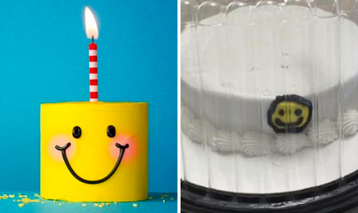 Para el primer cumpleaños de mi hijo, os dejo aquí la tarta que queríamos y la que recibimos