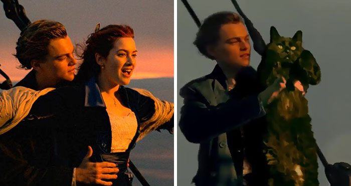 En esta versión mejorada de Titanic hay un gato, y el resultado es divertidísimo