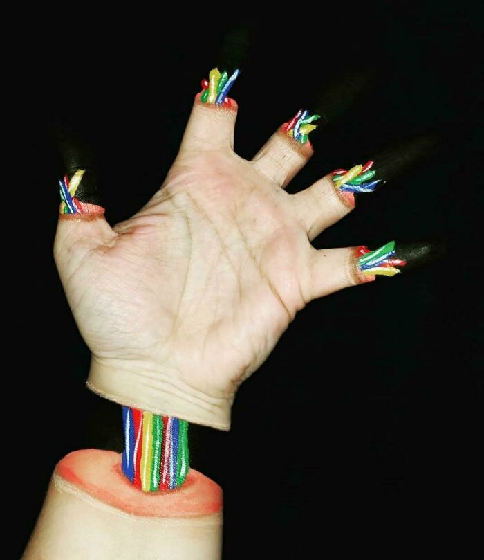 Mano pintada