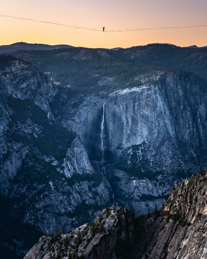 Highline sobre el valle de Yosemite