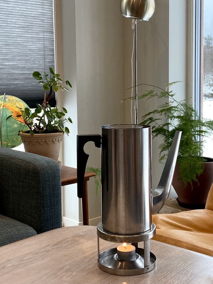 Regalo de boda de mis padres a finales de los 60. Cafetera Stelton Aj