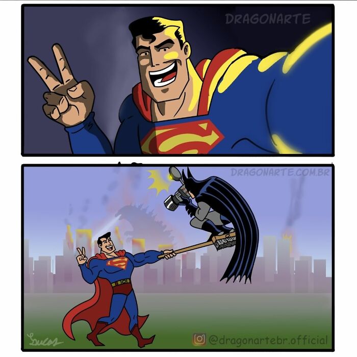 Artist Illustrates 34 Funny Situations Superheroes Face When No One's Watching (New Pics)