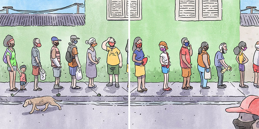 Un artista brasileño crea cómics desgarradores sin usar una sola palabra (7 nuevas historietas)