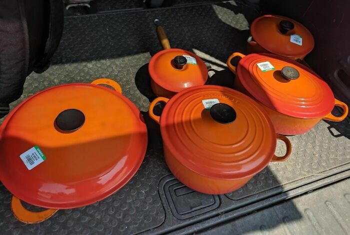 "Hierro fundido esmaltado, Le Creuset por menos de 25 dólares"