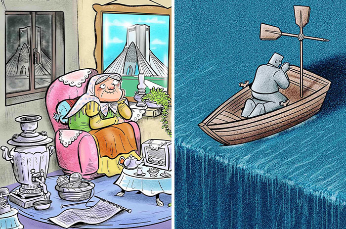 Este artista muestra los problemas de la sociedad moderna, y aquí tienes 30 nuevas ilustraciones suyas