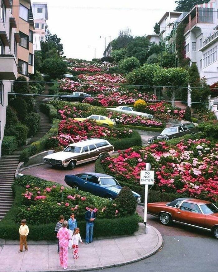 Calle Lombard en San Francisco, 1975