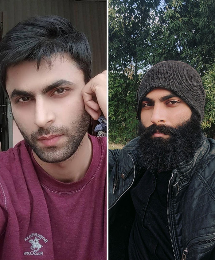 Mi barba de un año. ¿Qué os parece amigos?