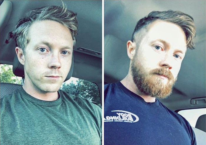 13 semanas de crecimiento de mi primera barba a los 28 años