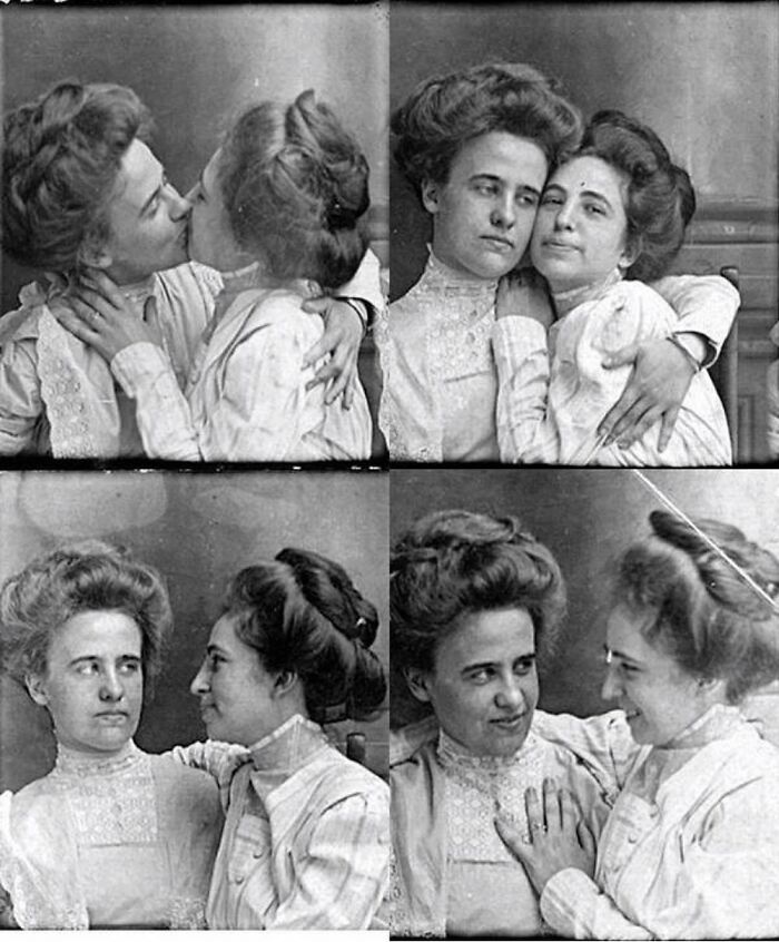 Fotos de estudio de una pareja de lesbianas | Principios de 1900