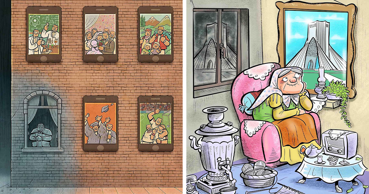 Este artista muestra los problemas de la sociedad moderna, y aquí tienes 30 nuevas ilustraciones suyas