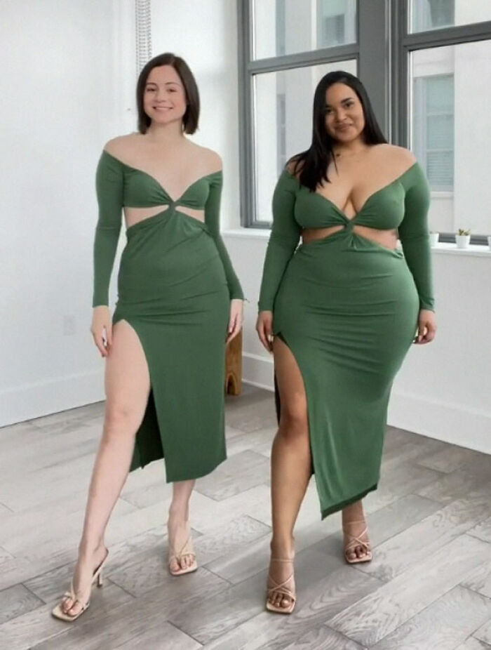 "Style Not Size": Two Friends Show How The Same Outfit Looks On Their Different Body Sizes (30 New Pics)