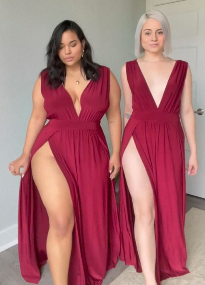 "Style Not Size": Two Friends Show How The Same Outfit Looks On Their Different Body Sizes (30 New Pics)