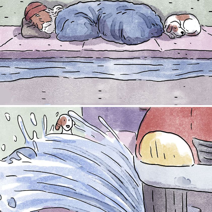 Un artista brasileño crea cómics desgarradores sin usar una sola palabra (7 nuevas historietas)