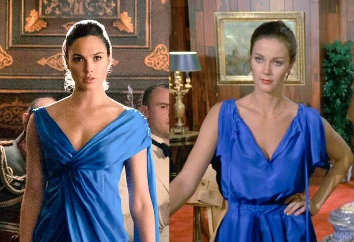 El vestido de “La Mujer maravilla” (2017) es una referencia a la serie de “La Mujer maravilla” de 1975