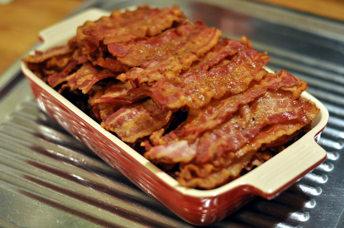 Una bandeja de bacon