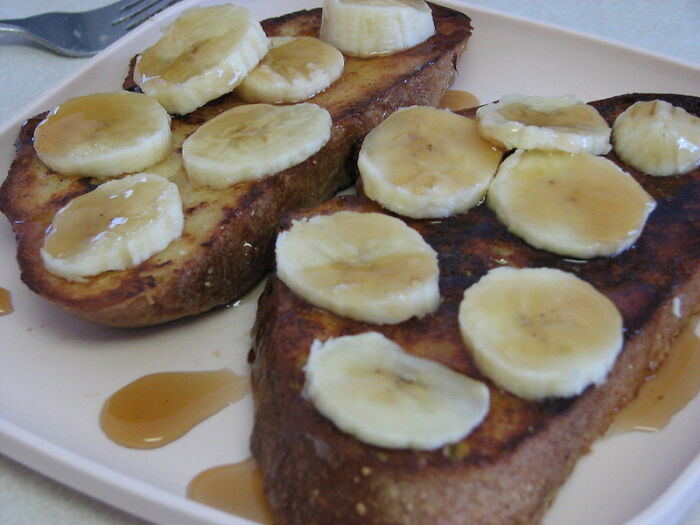 Pan tostado frito