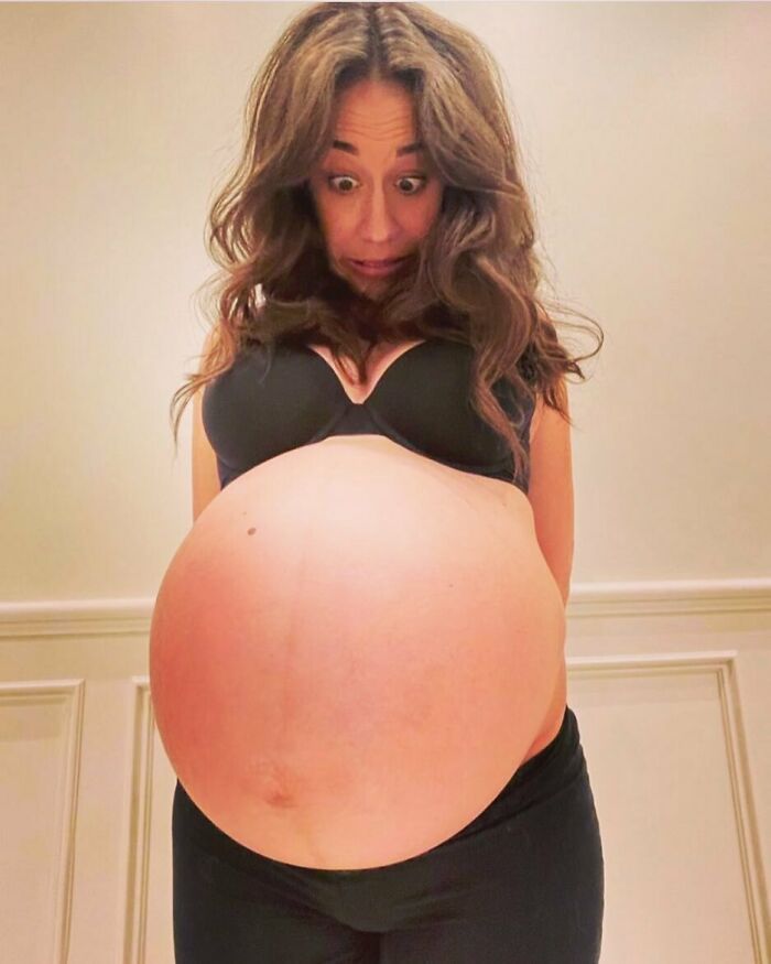 El tamaño de esta barriga