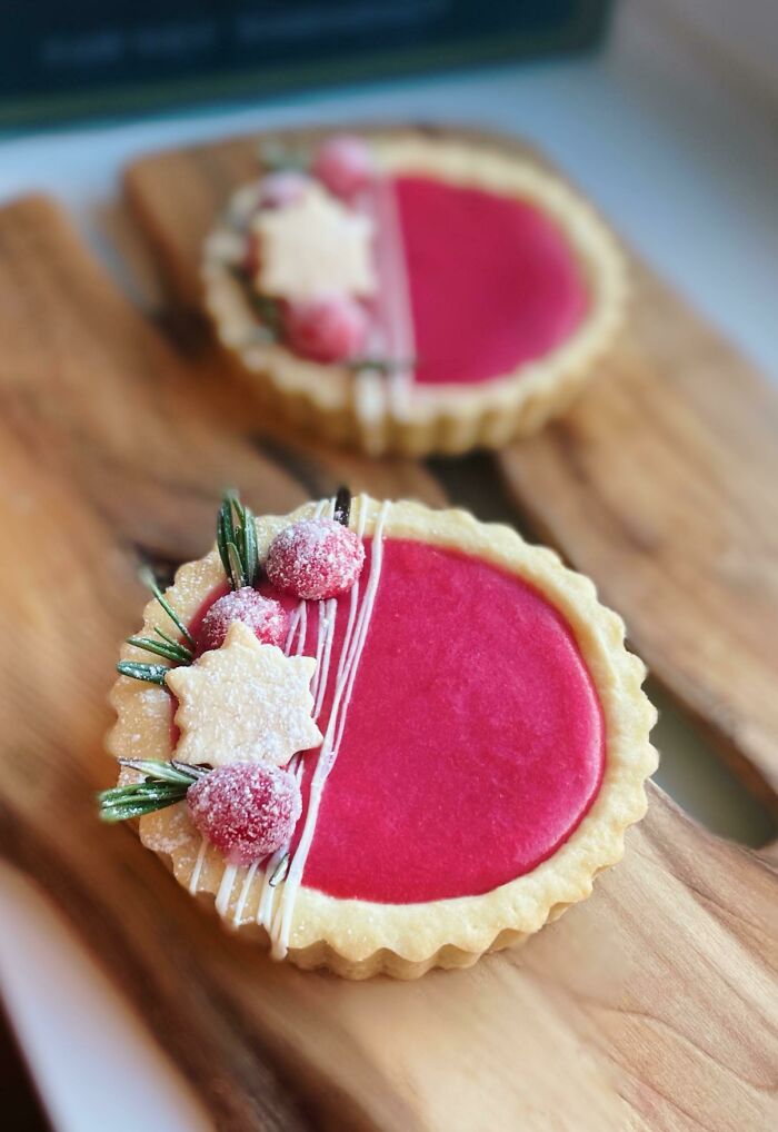 Tartaletas de arándanos y naranja