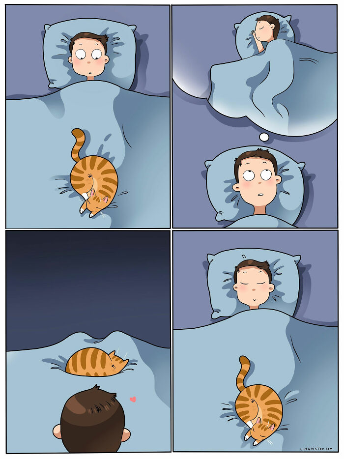 Artist Illustrates Funny Realities Of Living With A Cat (35 New Comics)