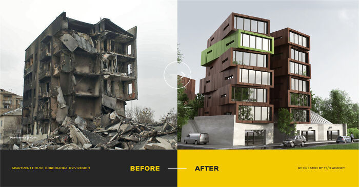 Edificio de apartamentos, Borodianka. TSD