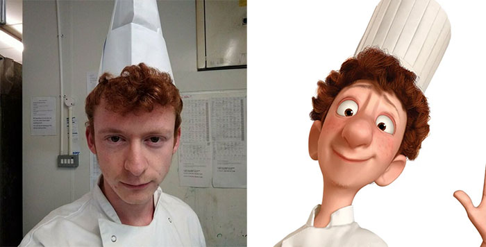 Trabajo en una cocina. No tienes ni idea de cuánta gente dice "Te pareces al tipo de Ratatouille". Cada maldito minuto