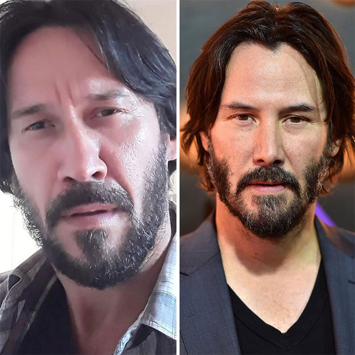 Parecido a Keanu Reeves