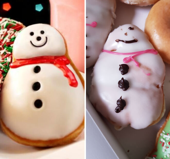 Donuts navideños de crema crujiente