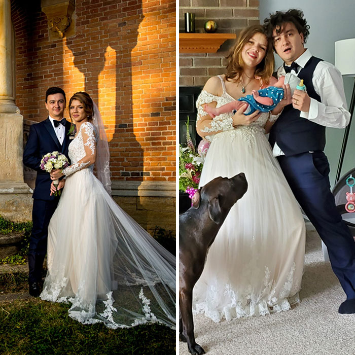 Nos hicimos la foto de nuestro primer aniversario de boda