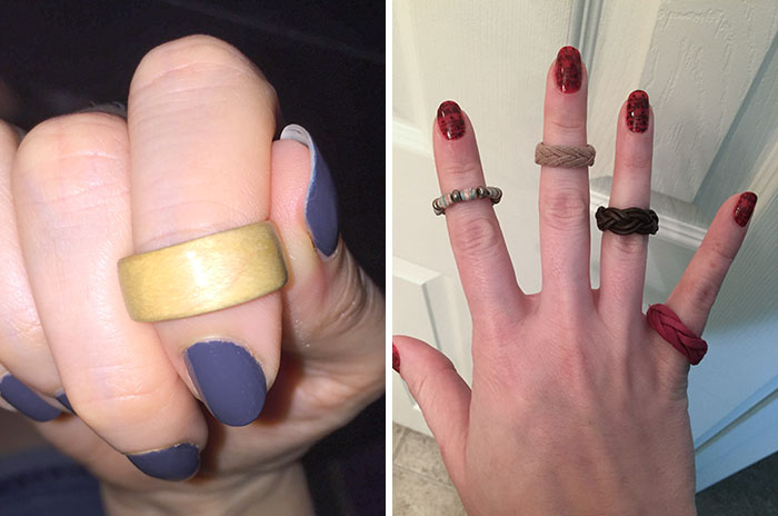 Cada año, para nuestro aniversario, mi marido me hace un anillo del material tradicional de ese año
