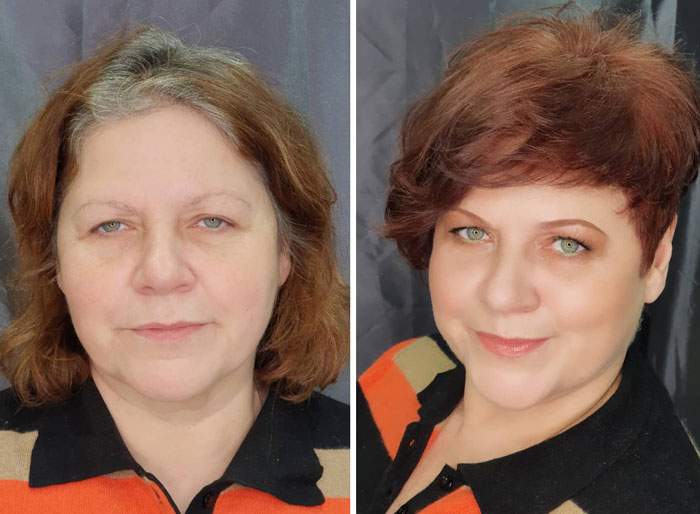 A Makeup Artist And Hairstylist Post 30 Before-And-After Shots Of Clients Who Told Them To 