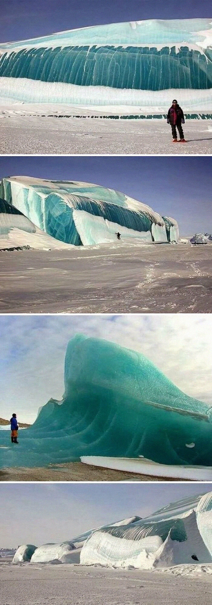 Olas heladas en la Antártida