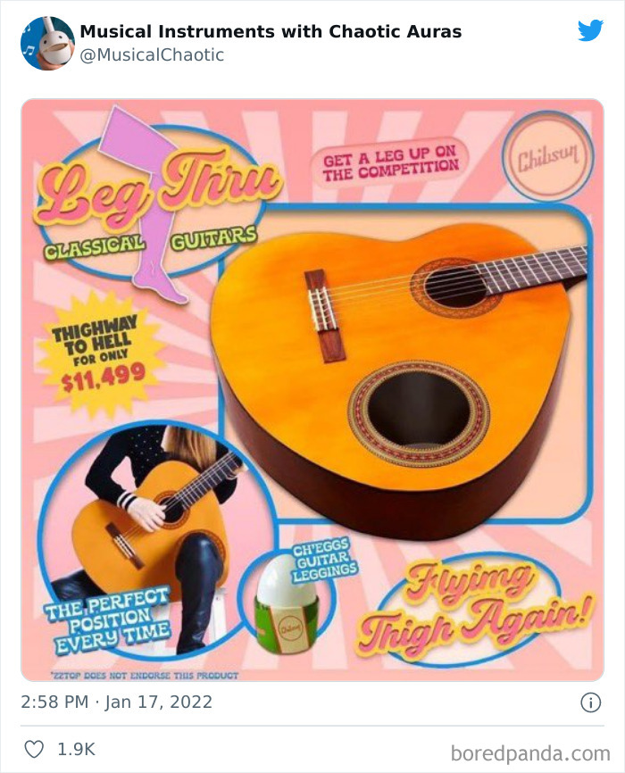 30 Funny And Bizarre Pics From The "Musical Instruments With Chaotic Auras" Twitter Page