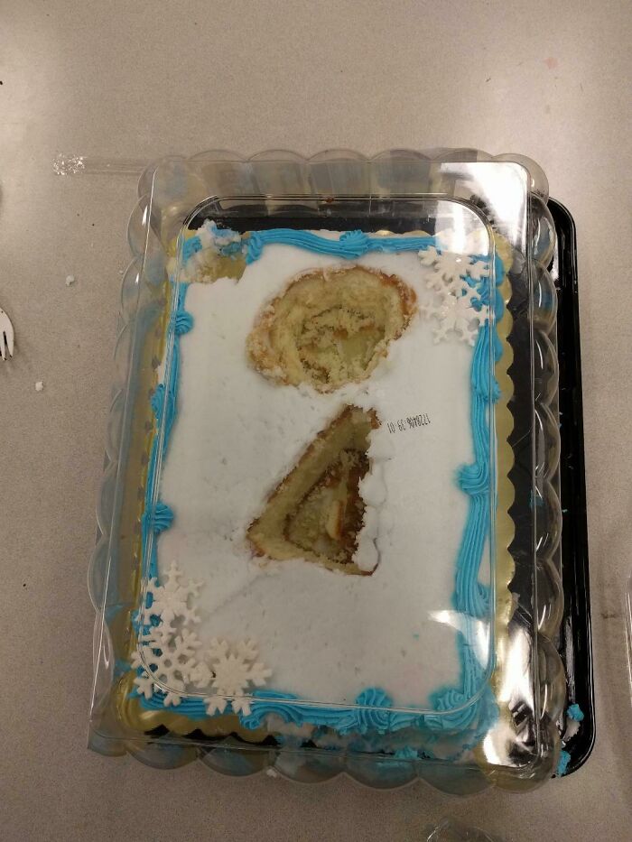 Así se han cortado un trozo de tarta