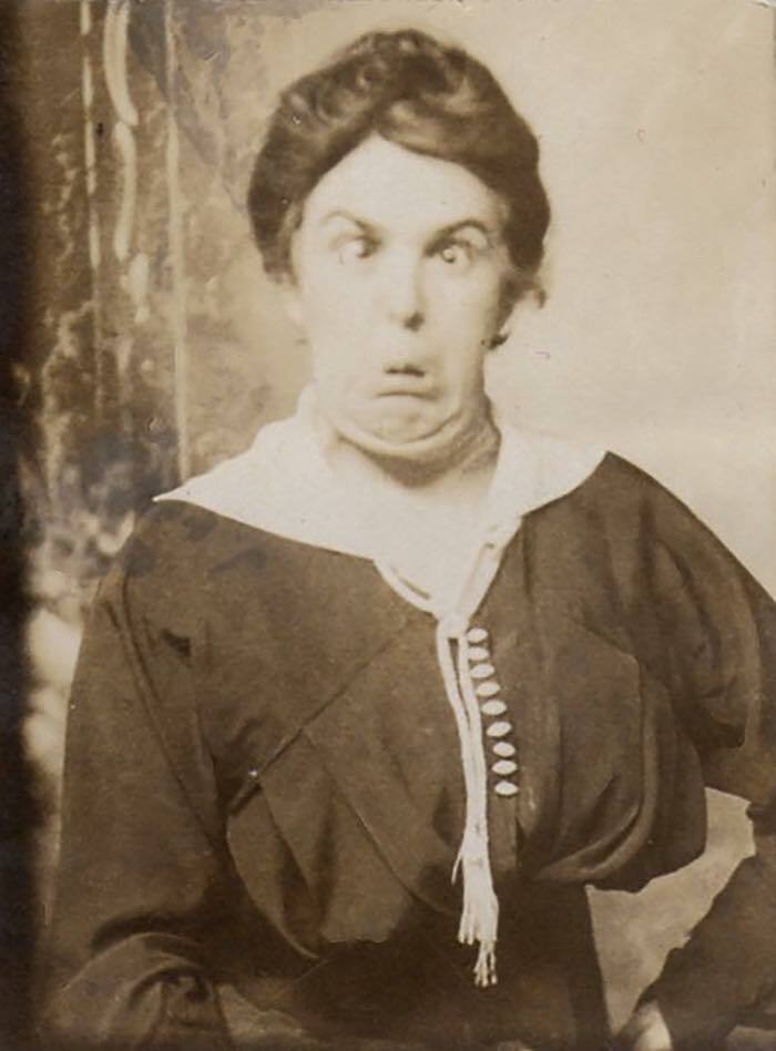 Retrato inusual de una dama victoriana