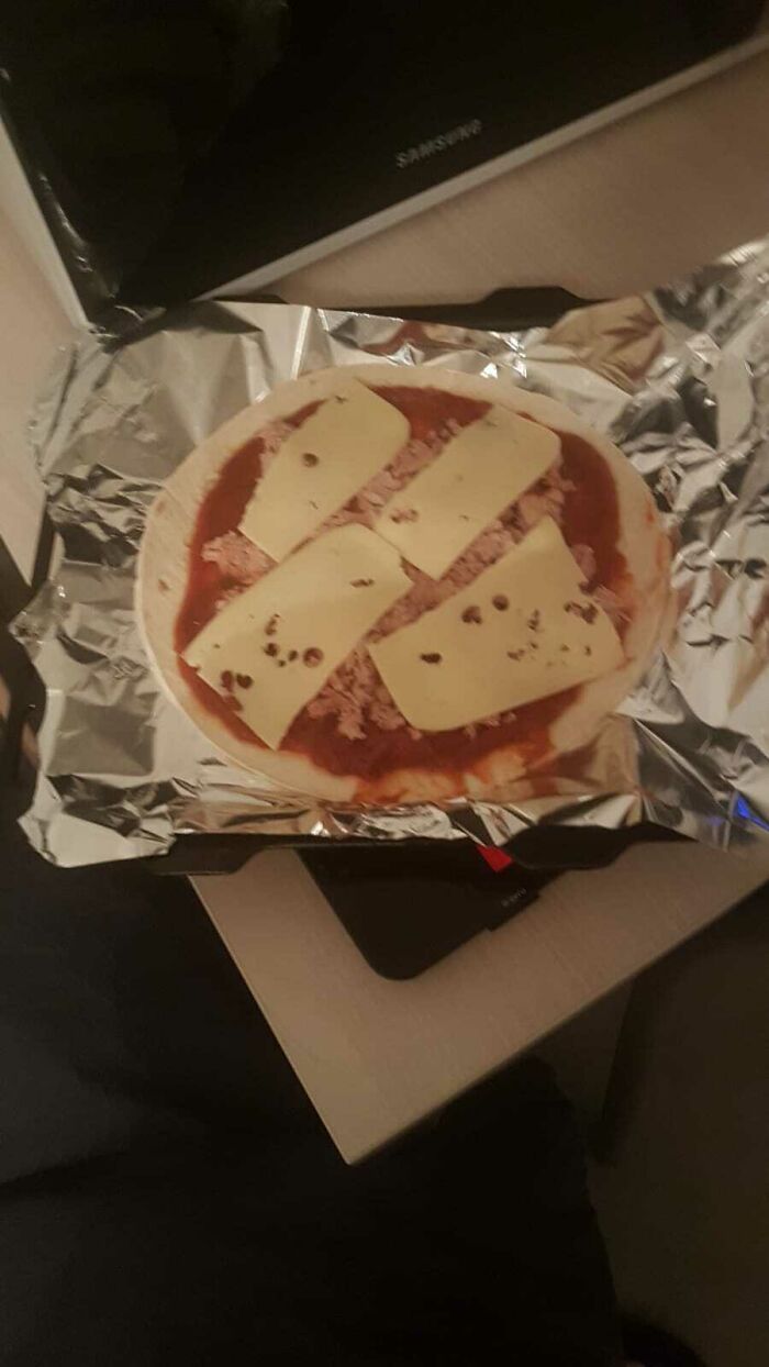 Esta "pizza" que hizo mi novio