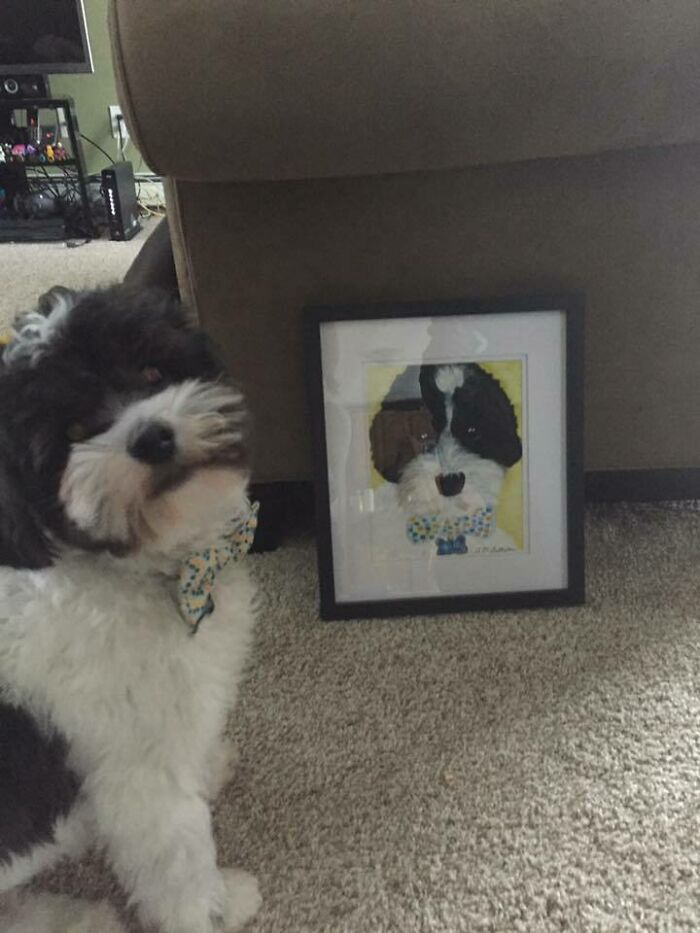 Mi suegra pintó a mi mejor amigo. Creo que él lo aprueba