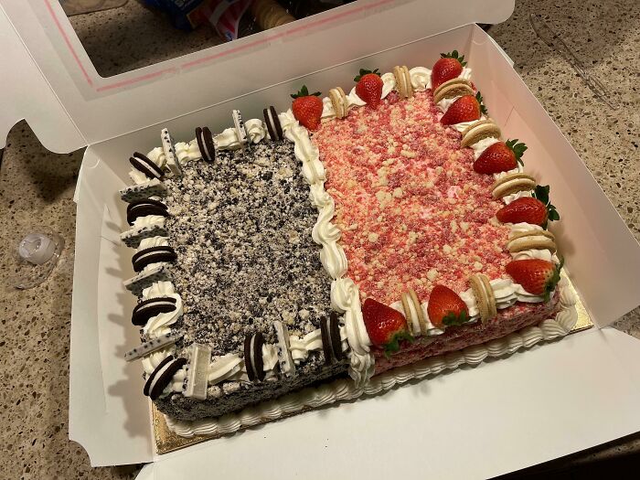 Tarta de oreo y fresa
