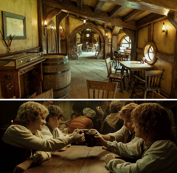 El Dragón Verde - Set de rodaje de Hobbiton