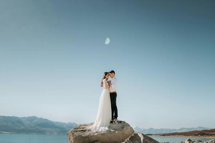 Fotografiado por Sirjana Singh y Ben Lane de Tinted Photography en el lago Pukaki, Nueva Zelanda