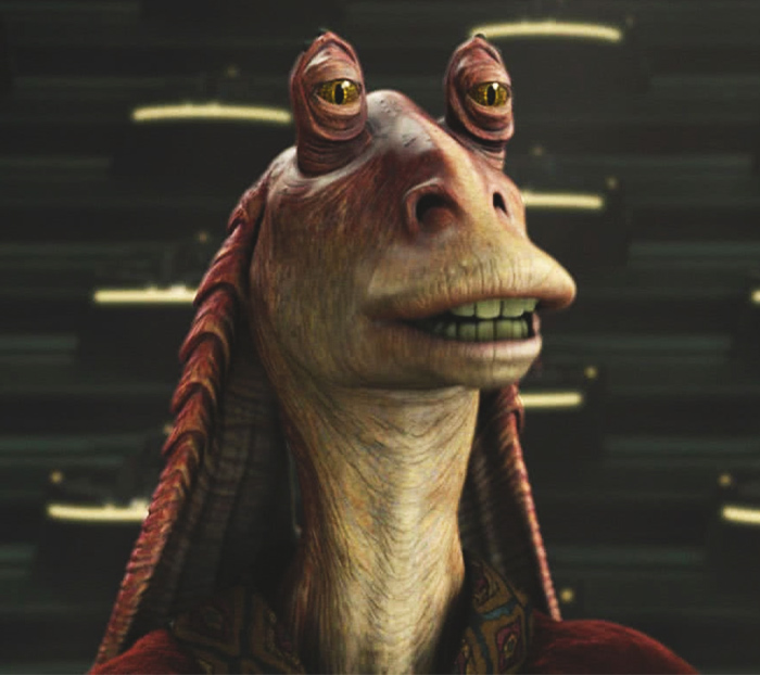Jar Jar Binks del universo de La guerra de las galaxias