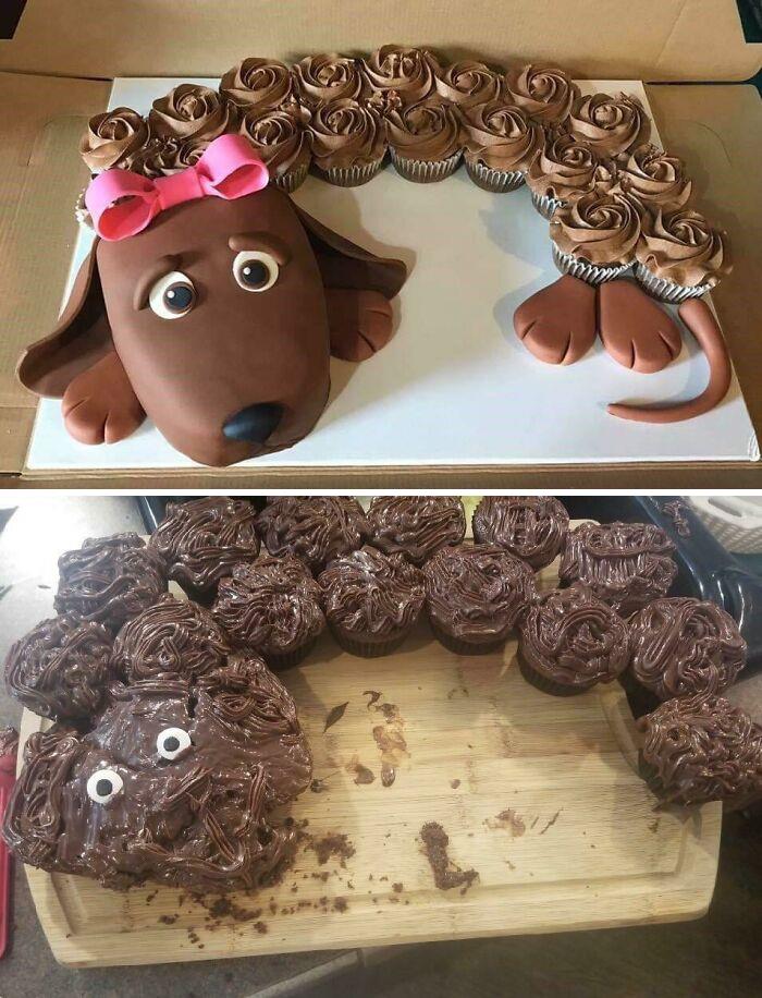 Intento de tarta de cumpleaños de este fin de semana
