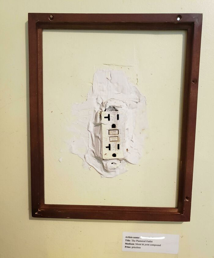 Mi padre no es tan bueno con las reformas, así que convertí su trabajo en una obra de arte