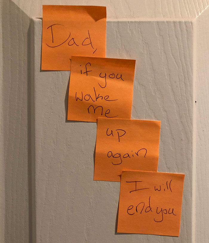 Mi hija de 13 años me dejó estas notas un sábado por la mañana