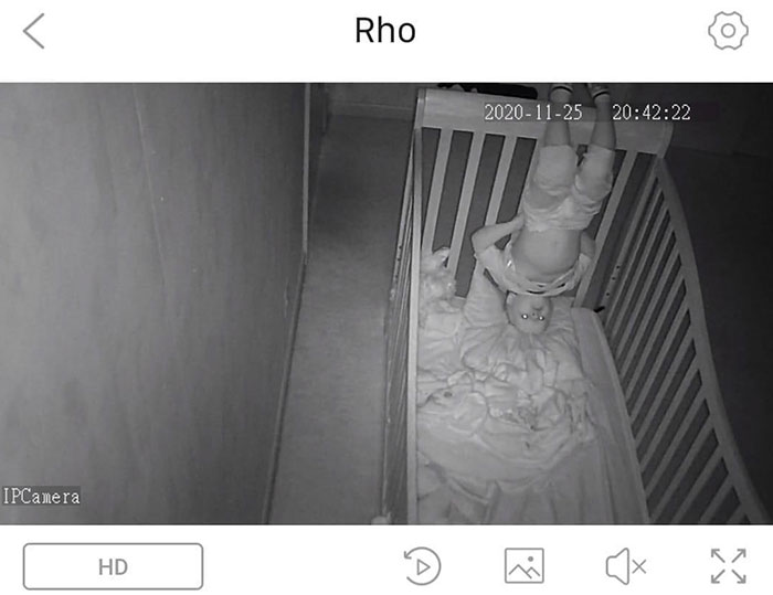 La cámara de la habitación de mi sobrino de 3 años