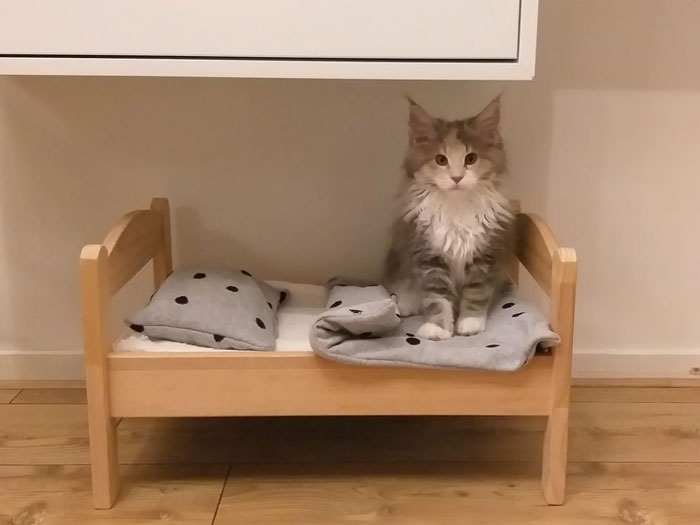 Cama de muñecas Duktig y fundas hechas a manos para mi pequeño amiguito