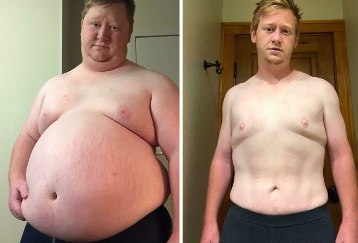 Perdí 90 kilos en un año. Acabo de hacer el ayuno de 20:4 y he caminado ~5km cada día (de 166 kilos a 72 kilos)
