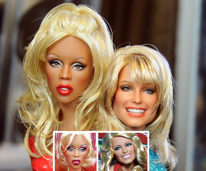Rupaul y Farrah Fawcett