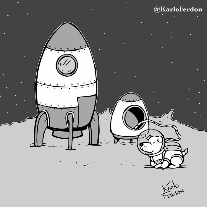 This Artist Makes Humorous One-Panel Comics Without Dialogue (30 New Pics)