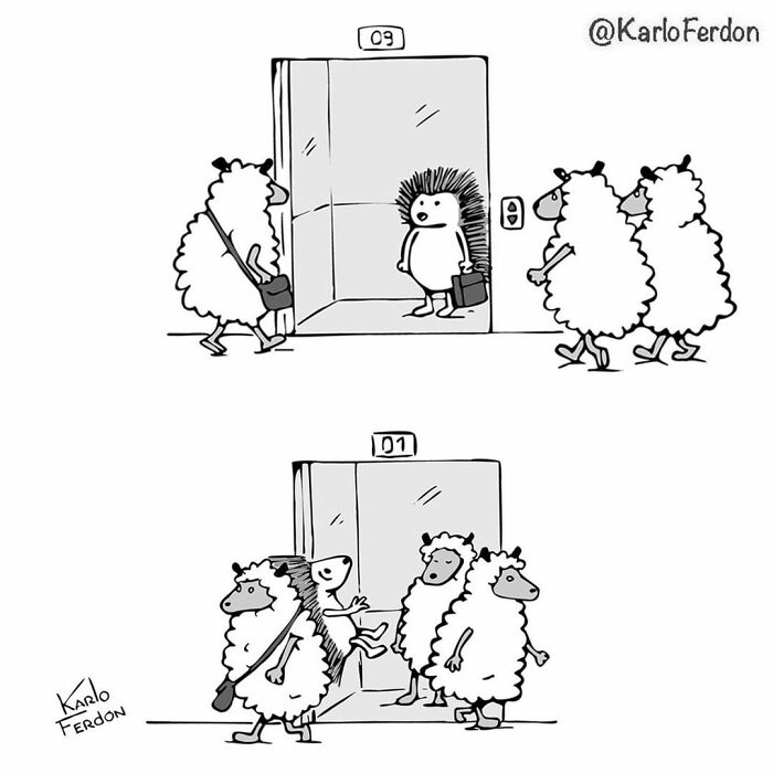 This Artist Makes Humorous One-Panel Comics Without Dialogue (30 New Pics)