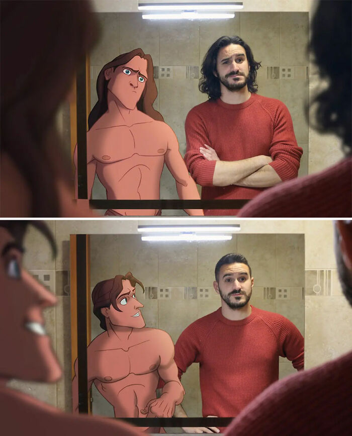 Elementary School Teacher Photoshops Classic Disney Characters Into His Life And The Result Is Captivating (29 New Pics)